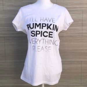 Pumpkin Spice graphic shirt Size Large
